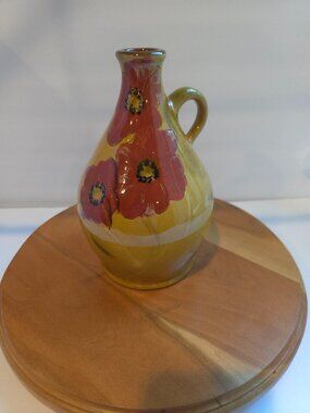 Ambiance Collections Fleur Rouge Ceramic Oil Bottle Cruet Nanette Vacher Poppy